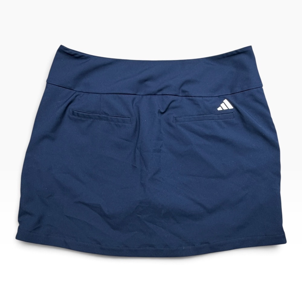Adidas Womens Golf Skort Navy Blue Athletic Skirt Built-in Shorts JY6072 Size L